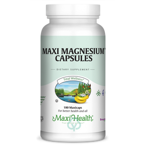 Maxi Health Magnesium Capsules 180 Caps Total Wellness