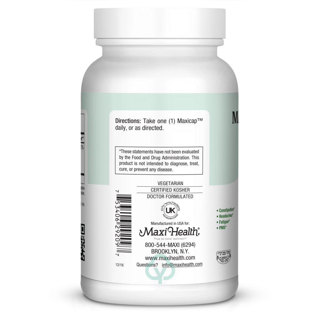 Maxi Health Magnesium Capsules Total Wellness