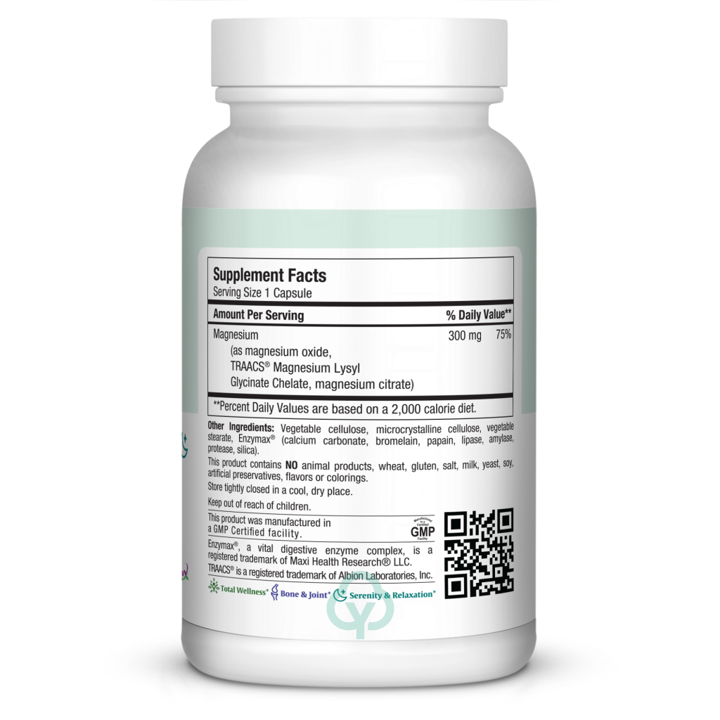 Maxi Health Magnesium Capsules Total Wellness