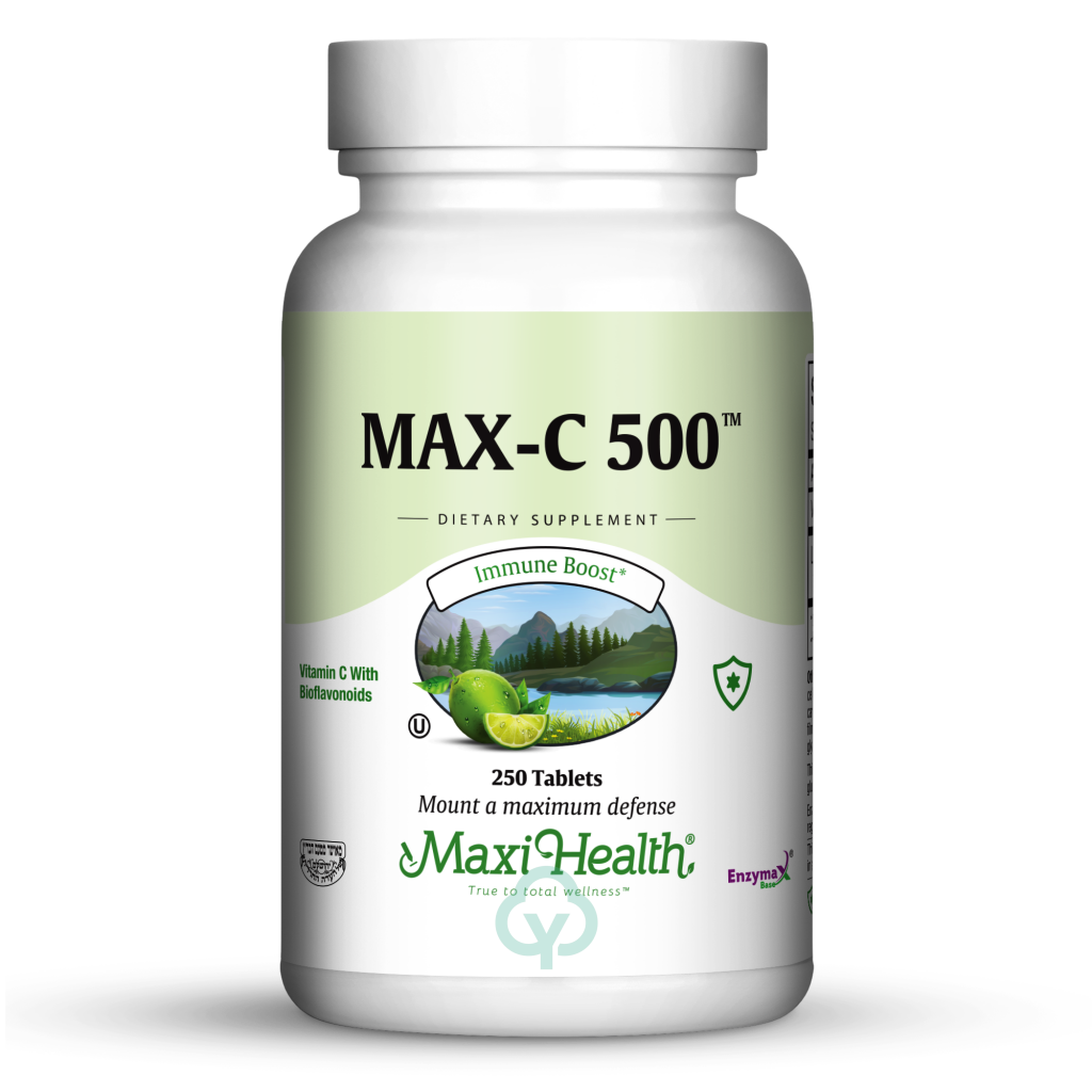Maxi Health Max C 500 250 Tabs Total Wellness