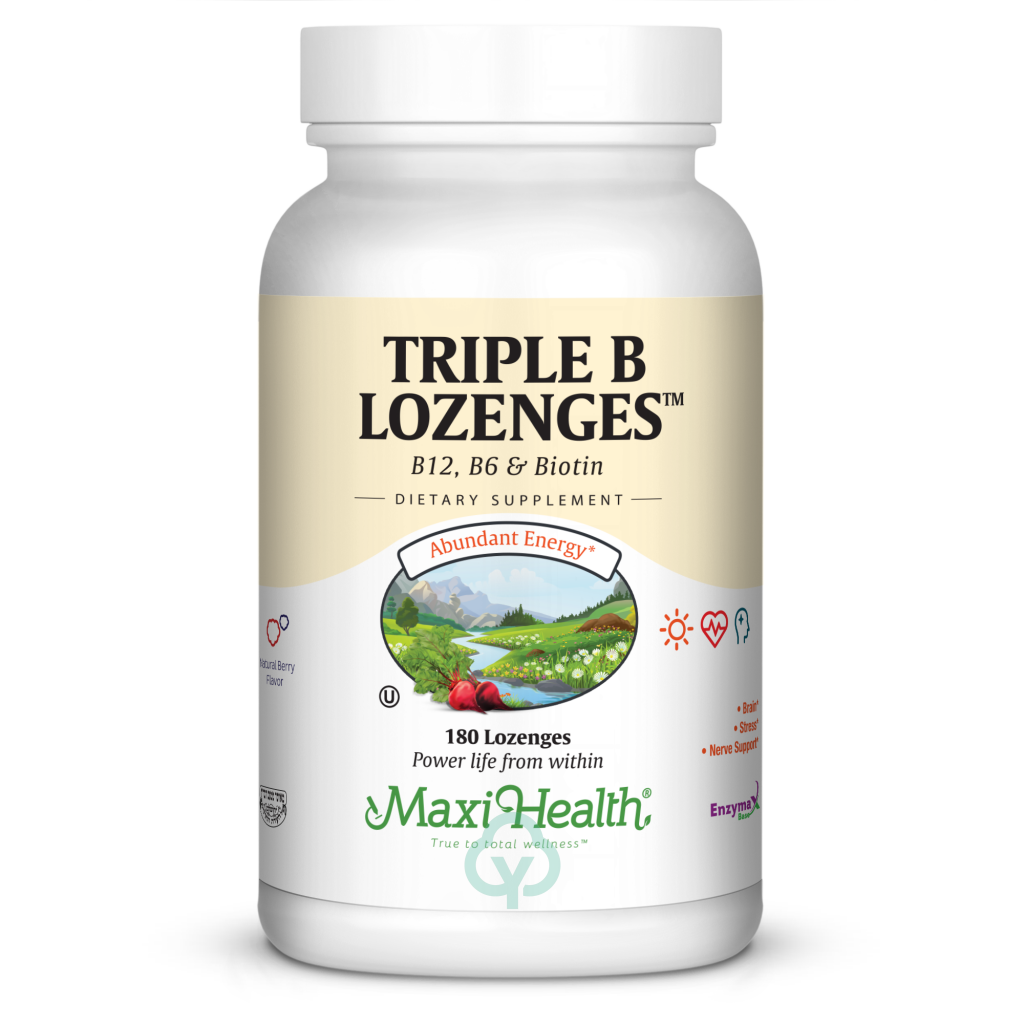 Maxi Health Triple B Lozenges 180 Loz Abundant Energy