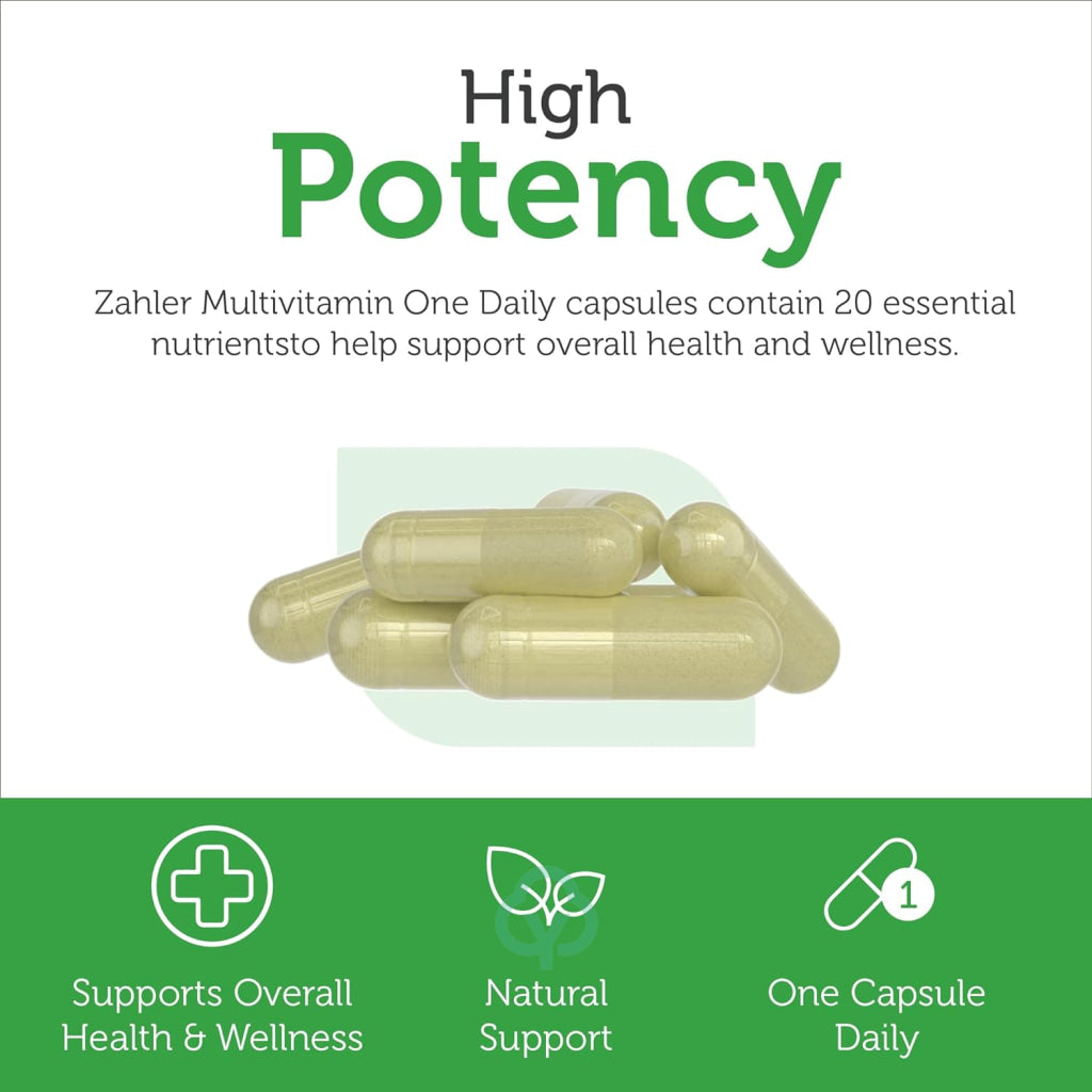Zahler Multivitamin One Daily 60 Capsules