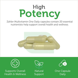 Zahler Multivitamin One Daily 60 Capsules