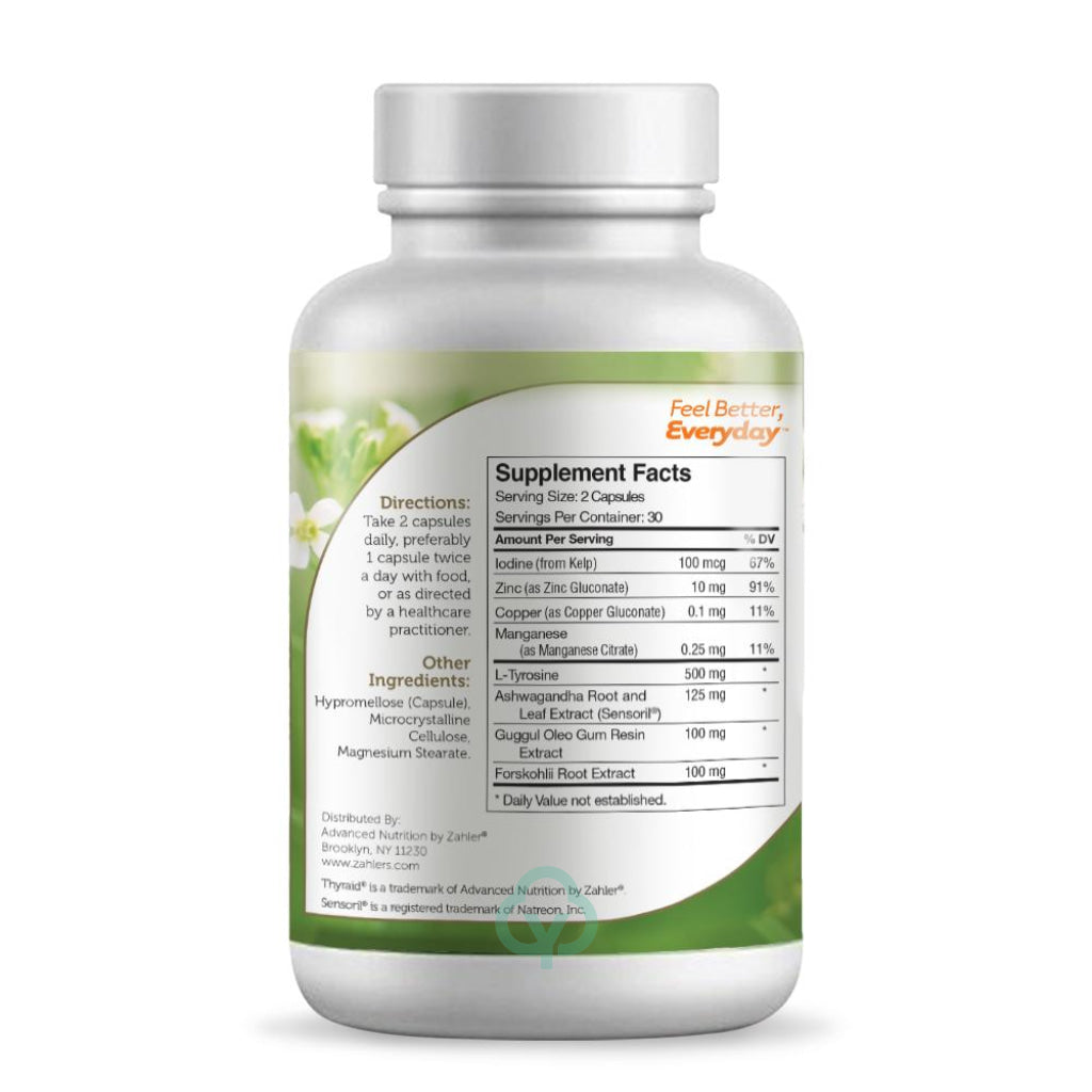 Zahler Thyraide (60) Capsules Advanced Health